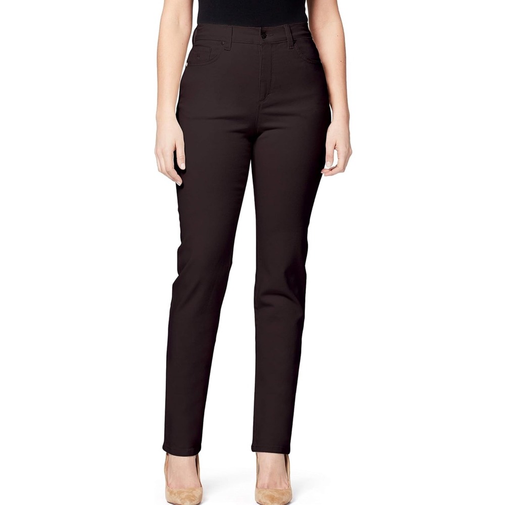 Gloria Vanderbilt Amanda Slimming Jeans Coffee Roast Brown High Rise Size 18 NEW